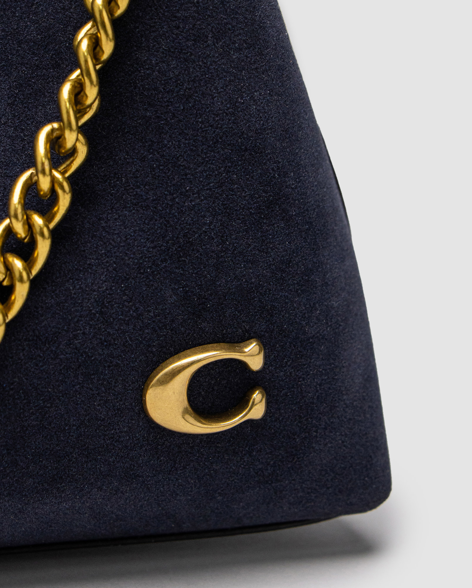 Coach Juliet Shoulder Bag Blue Suede - 3