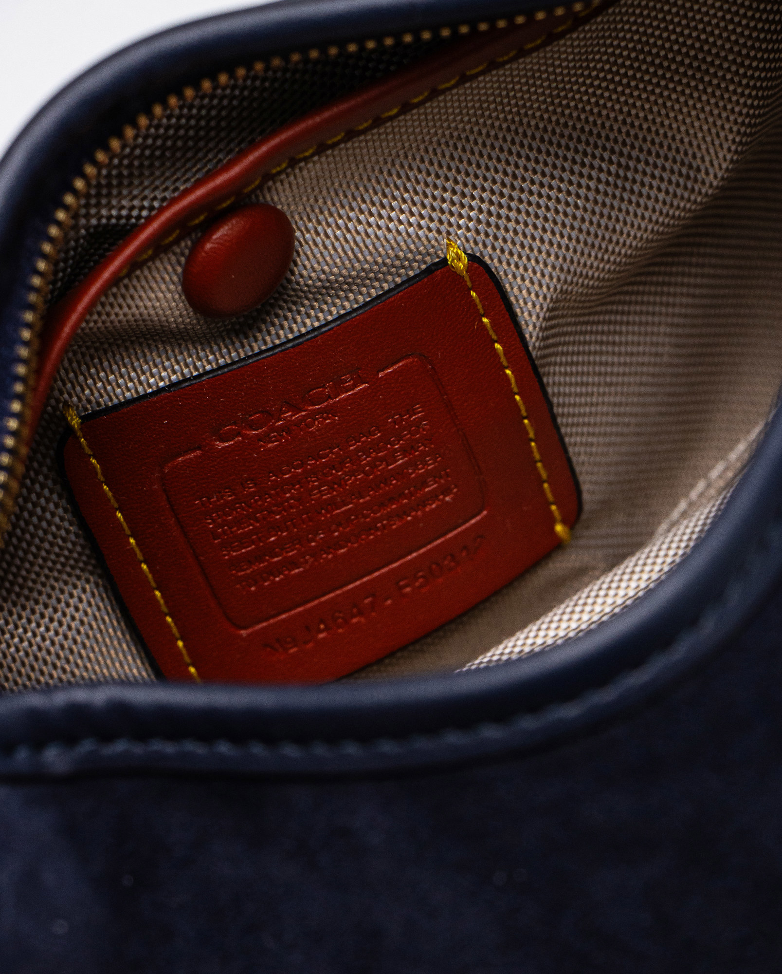 Coach Juliet Shoulder Bag Blue Suede - 4