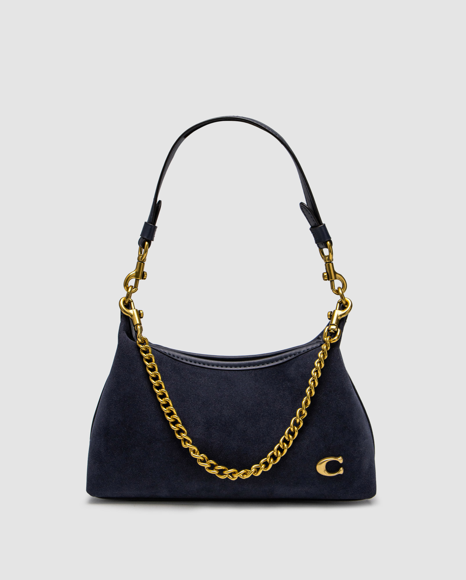 Coach Juliet Shoulder Bag Blue Suede - 6