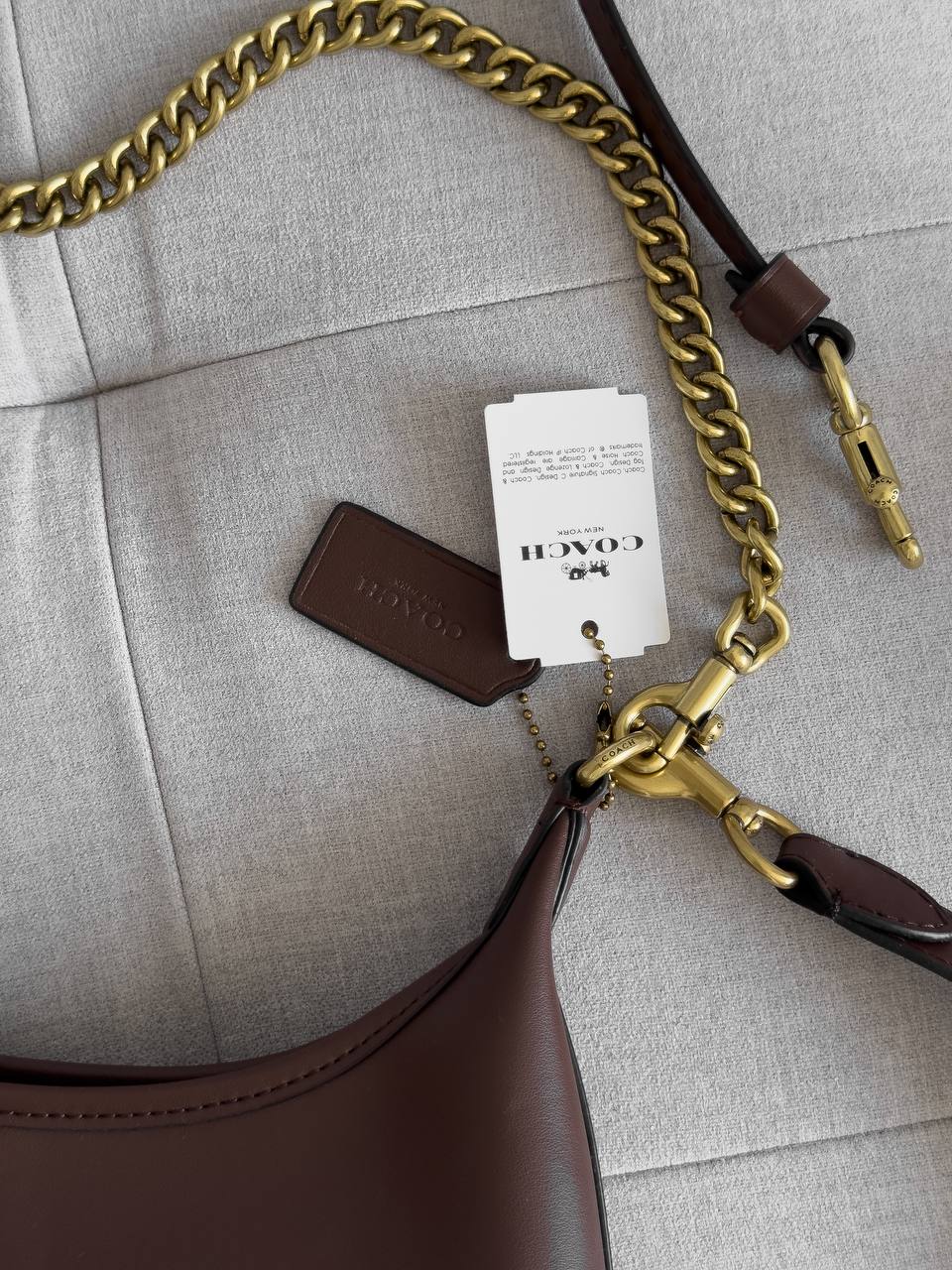 Coach Juliet Shoulder Bag Brown Smooth Leather - 12