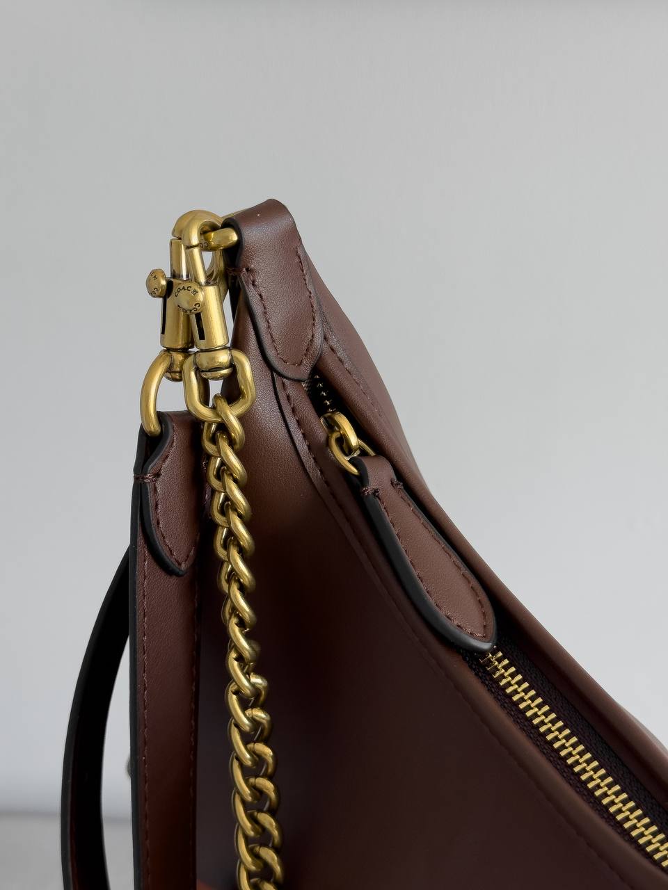 Coach Juliet Shoulder Bag Brown Smooth Leather - 13