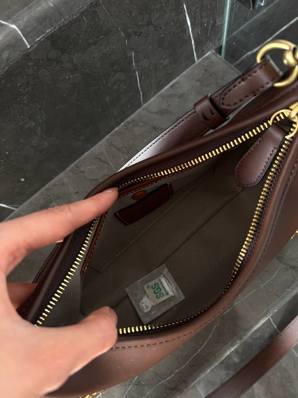 Coach Juliet Shoulder Bag Brown Smooth Leather - 12