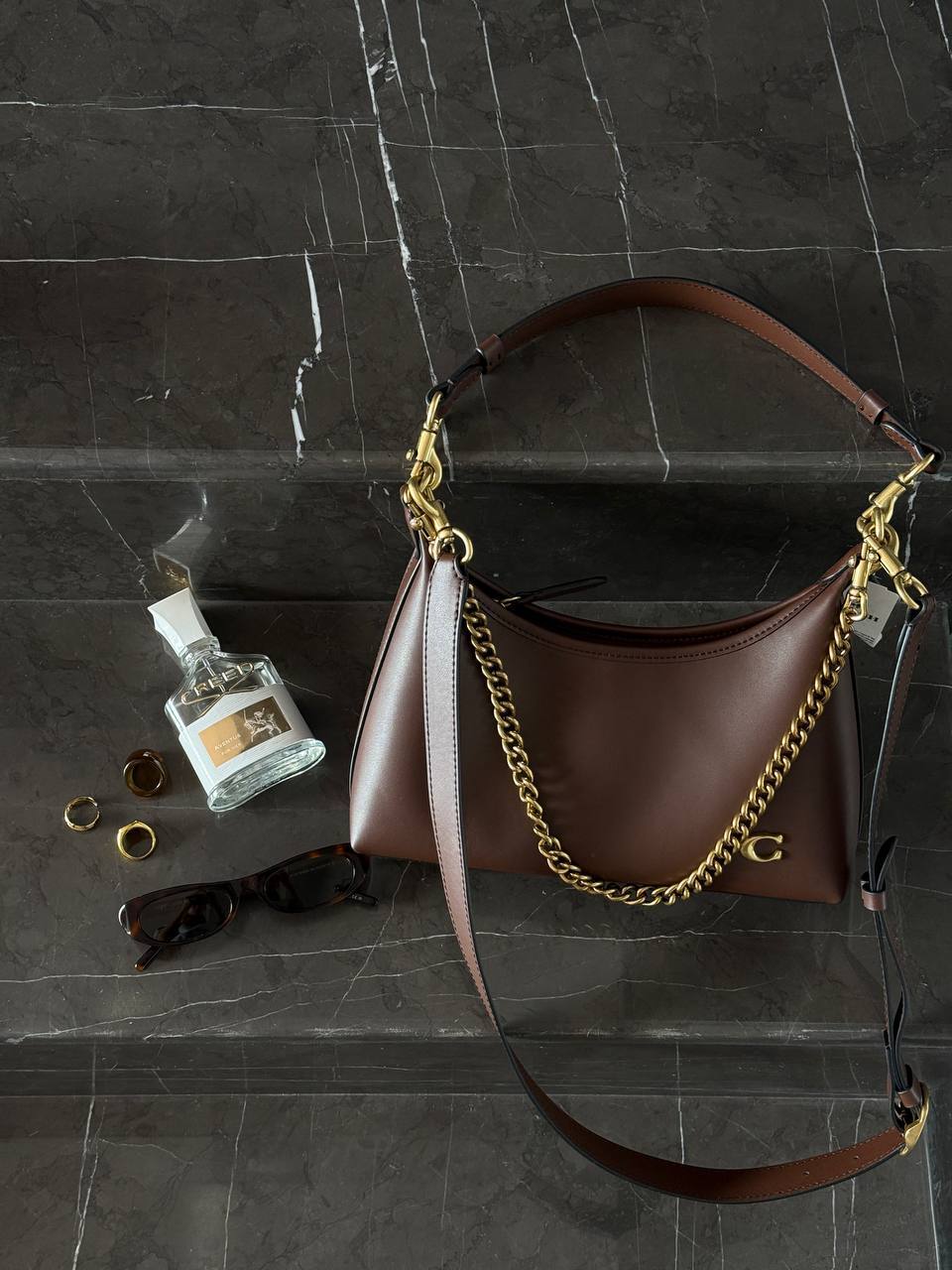 Coach Juliet Shoulder Bag Brown Smooth Leather - 2