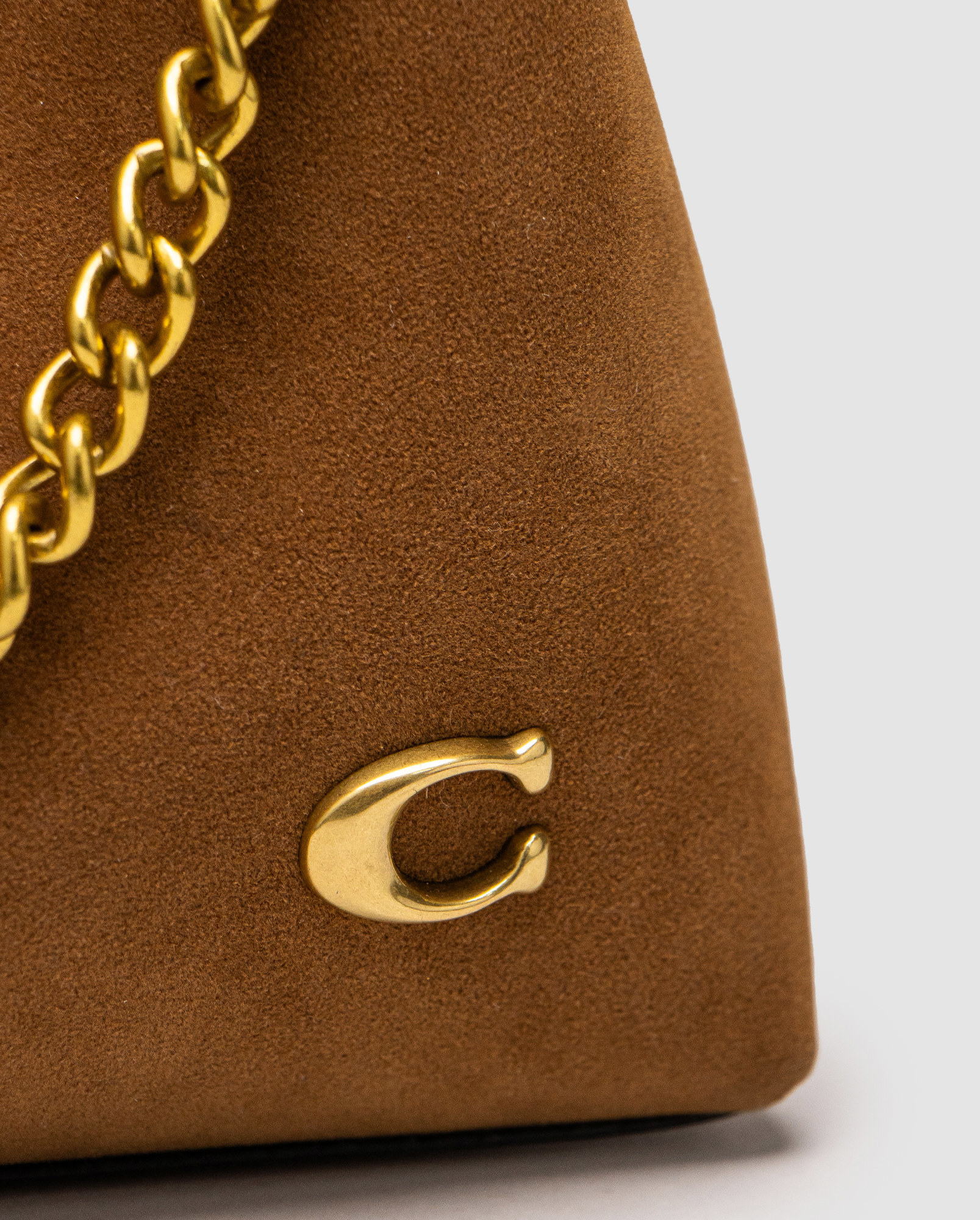 Coach Juliet Shoulder Bag Honey Brown Suede - 4