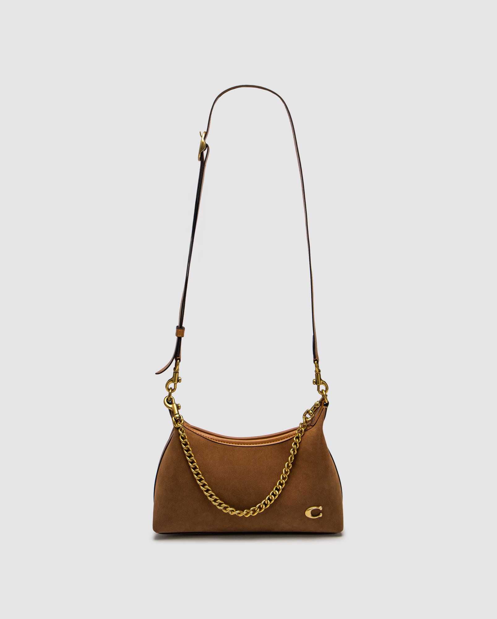 Coach Juliet Shoulder Bag Honey Brown Suede - 3