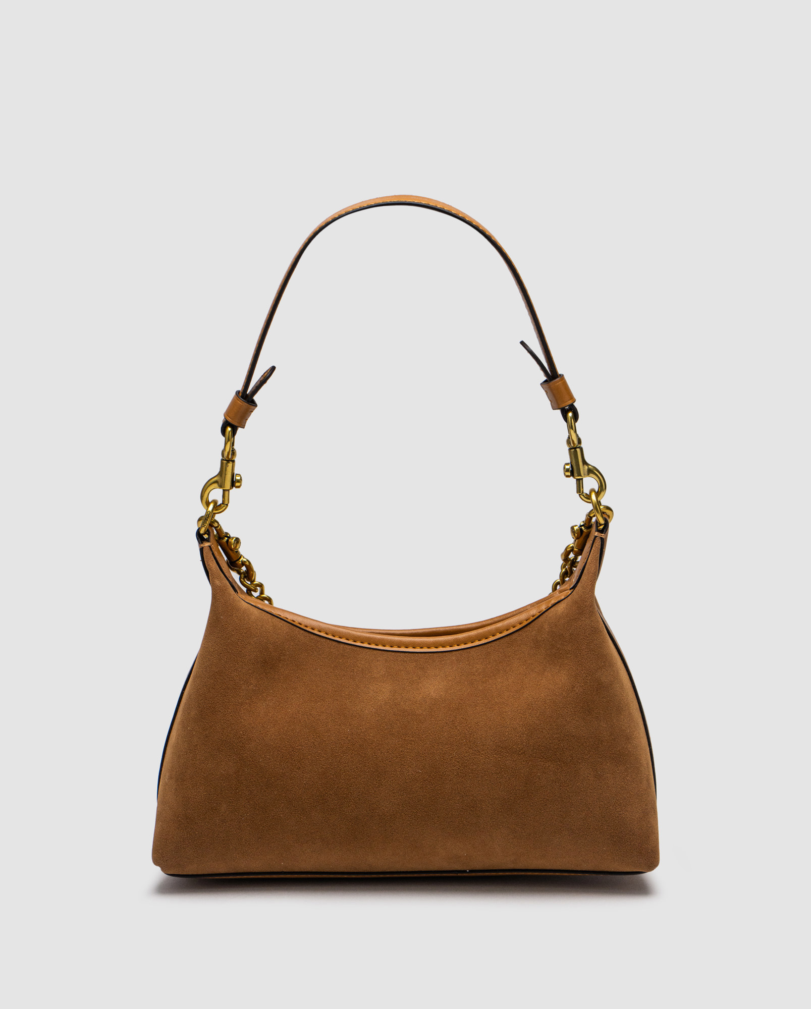 Coach Juliet Shoulder Bag Honey Brown Suede - 2