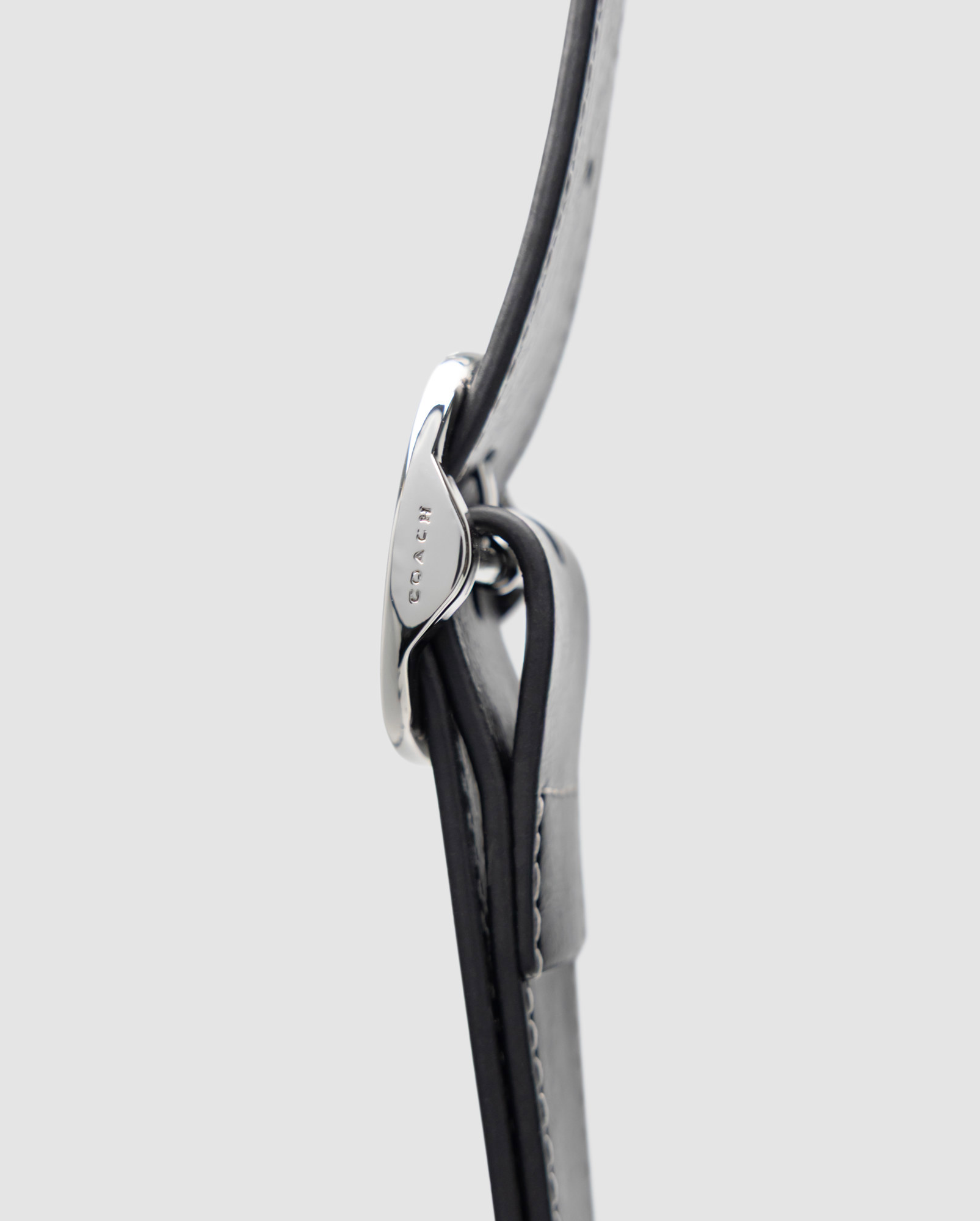 Coach Juliet Shoulder Bag in Glazed Leather Black/Silver - 6