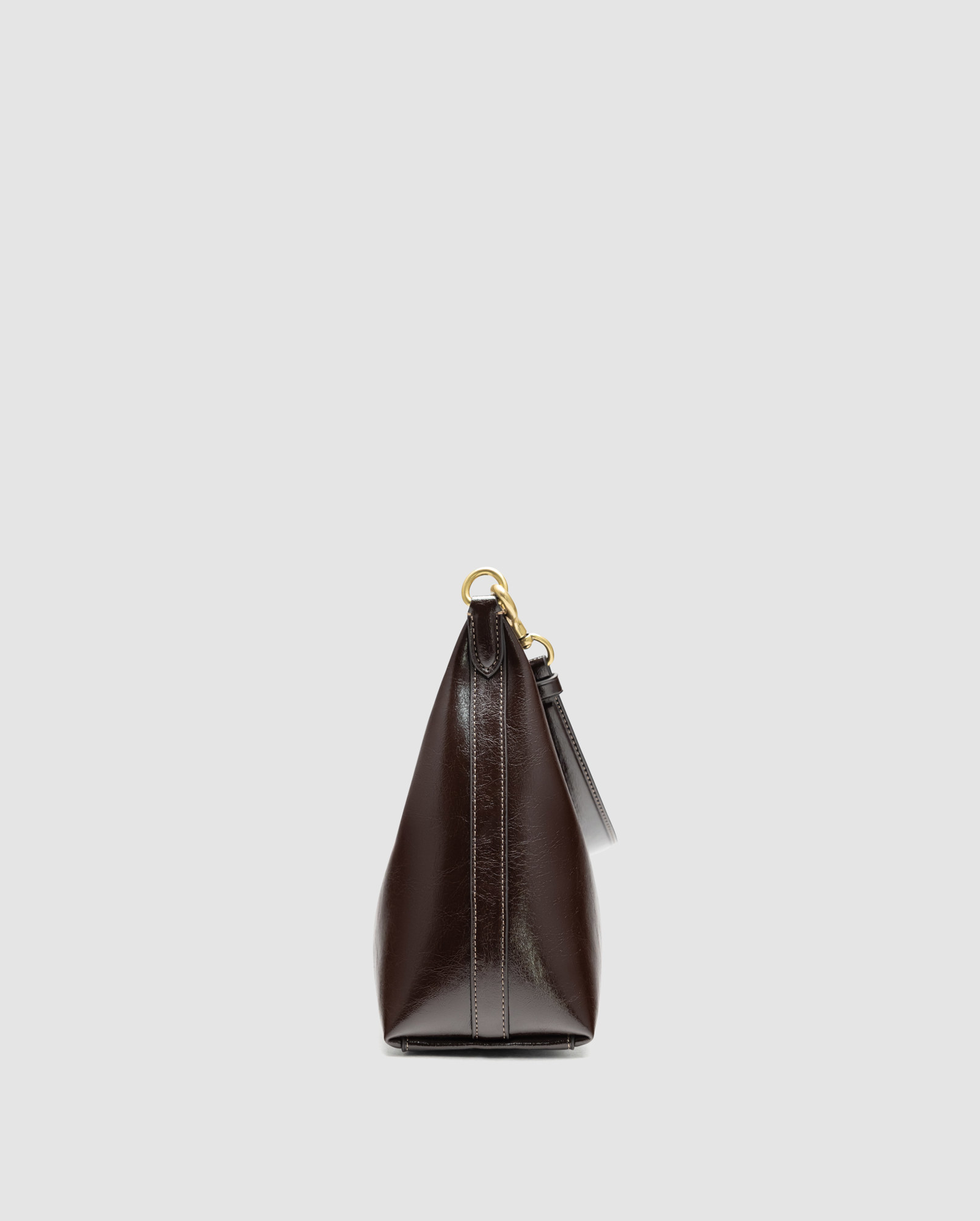 Coach Juliet Shoulder Bag in Glazed Leather Brown/Gold - 4
