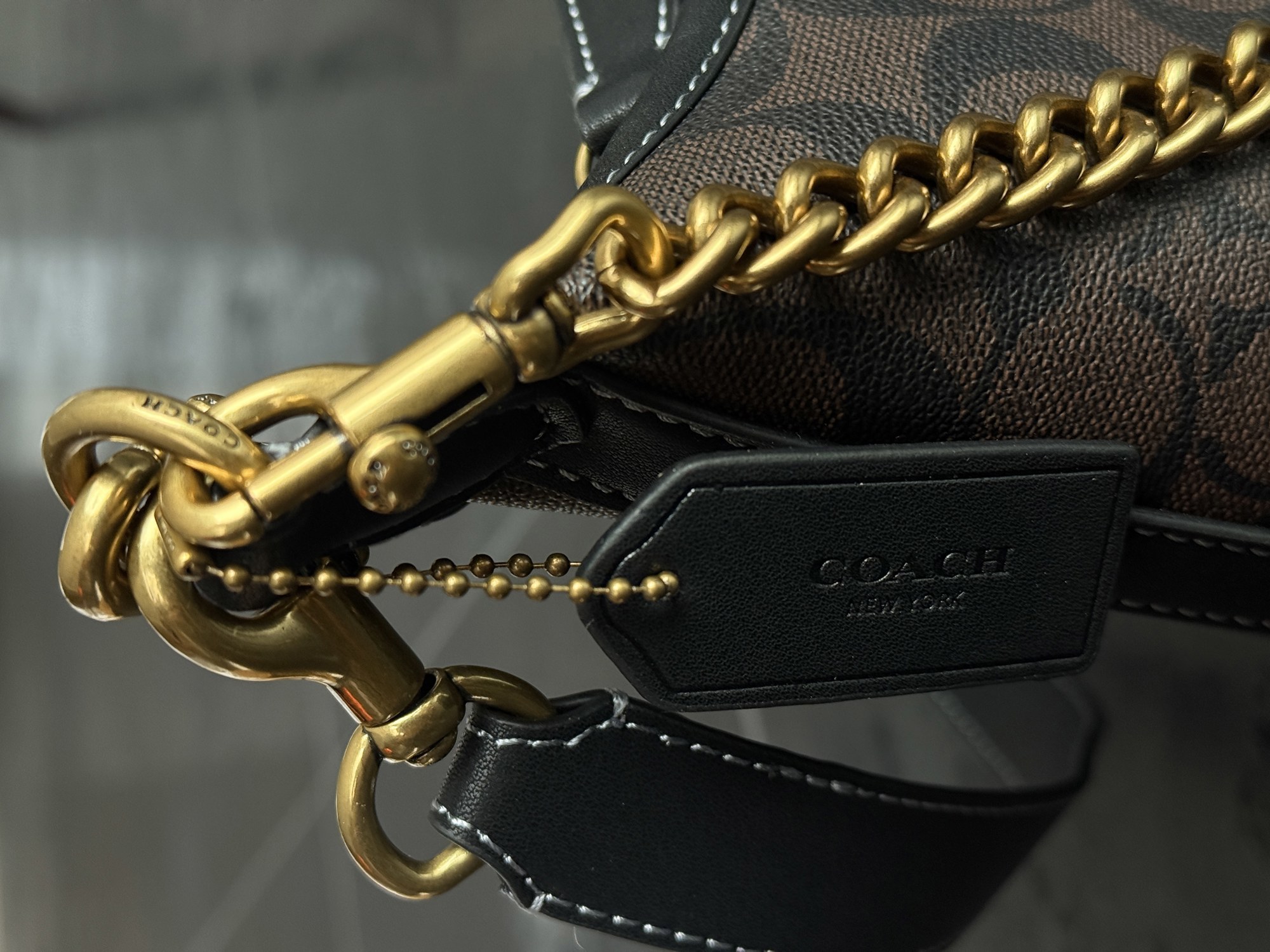 Coach Juliet Shoulder Bag In Signature Canvas Brown [оригінальна - 4
