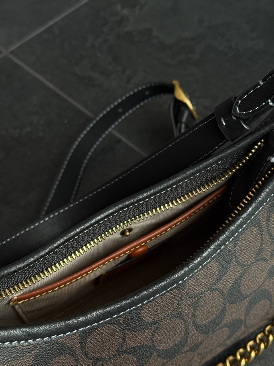 Coach Juliet Shoulder Bag Signature Canvas Brown - 12