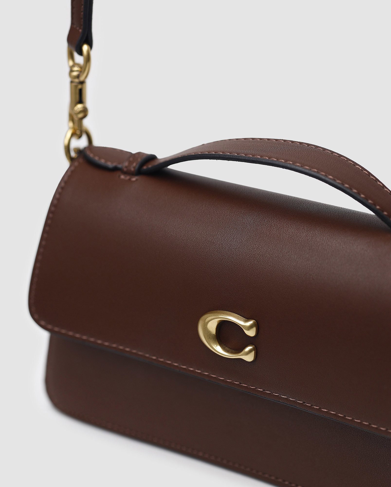 Coach Juno Crossbody Leather Maple Brown - 5