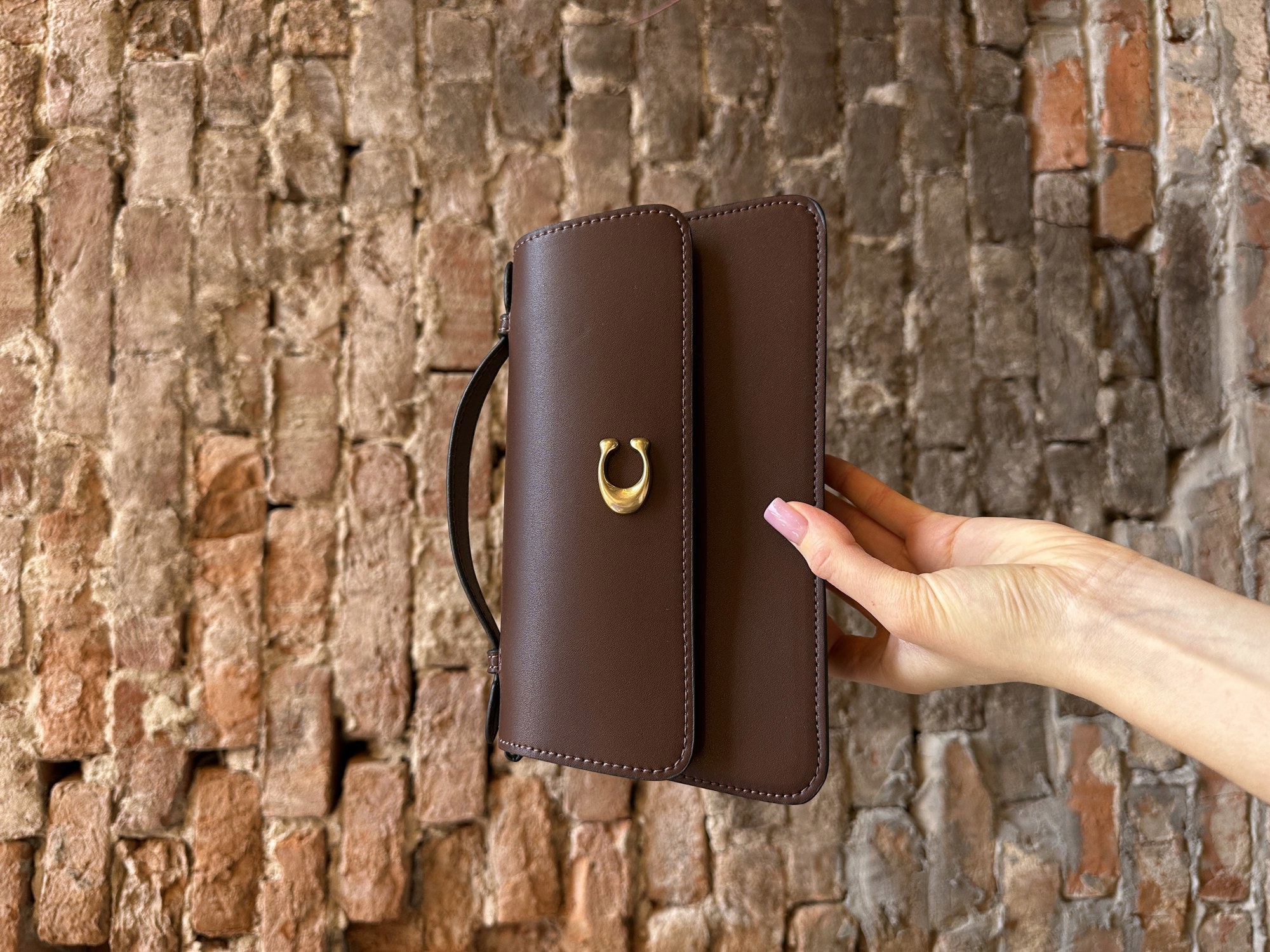 Coach Juno Crossbody Leather Maple Brown - 7