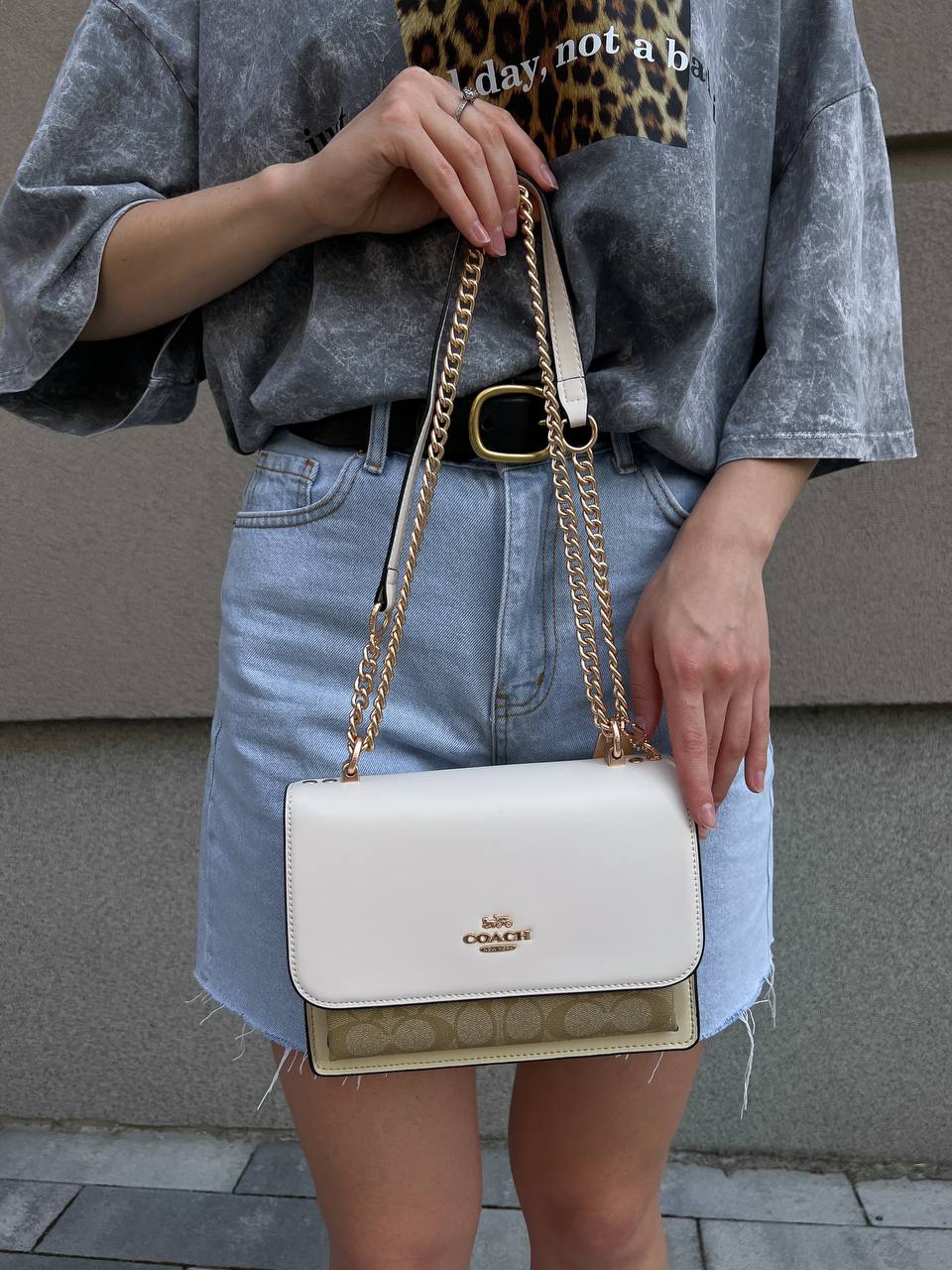 Coach Klare Crossbody Bag in Signature Canvas Khaki Multi - 10