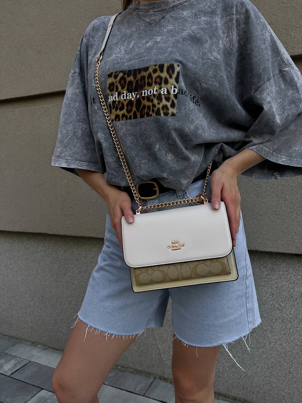 Coach Klare Crossbody Bag in Signature Canvas Khaki Multi - 15