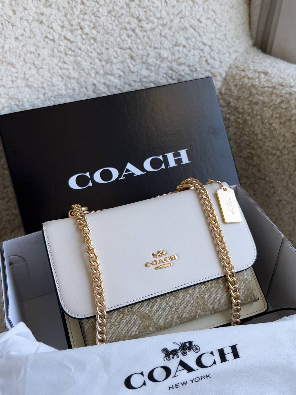 Coach Klare Crossbody Bag in Signature Canvas Khaki Multi - 4