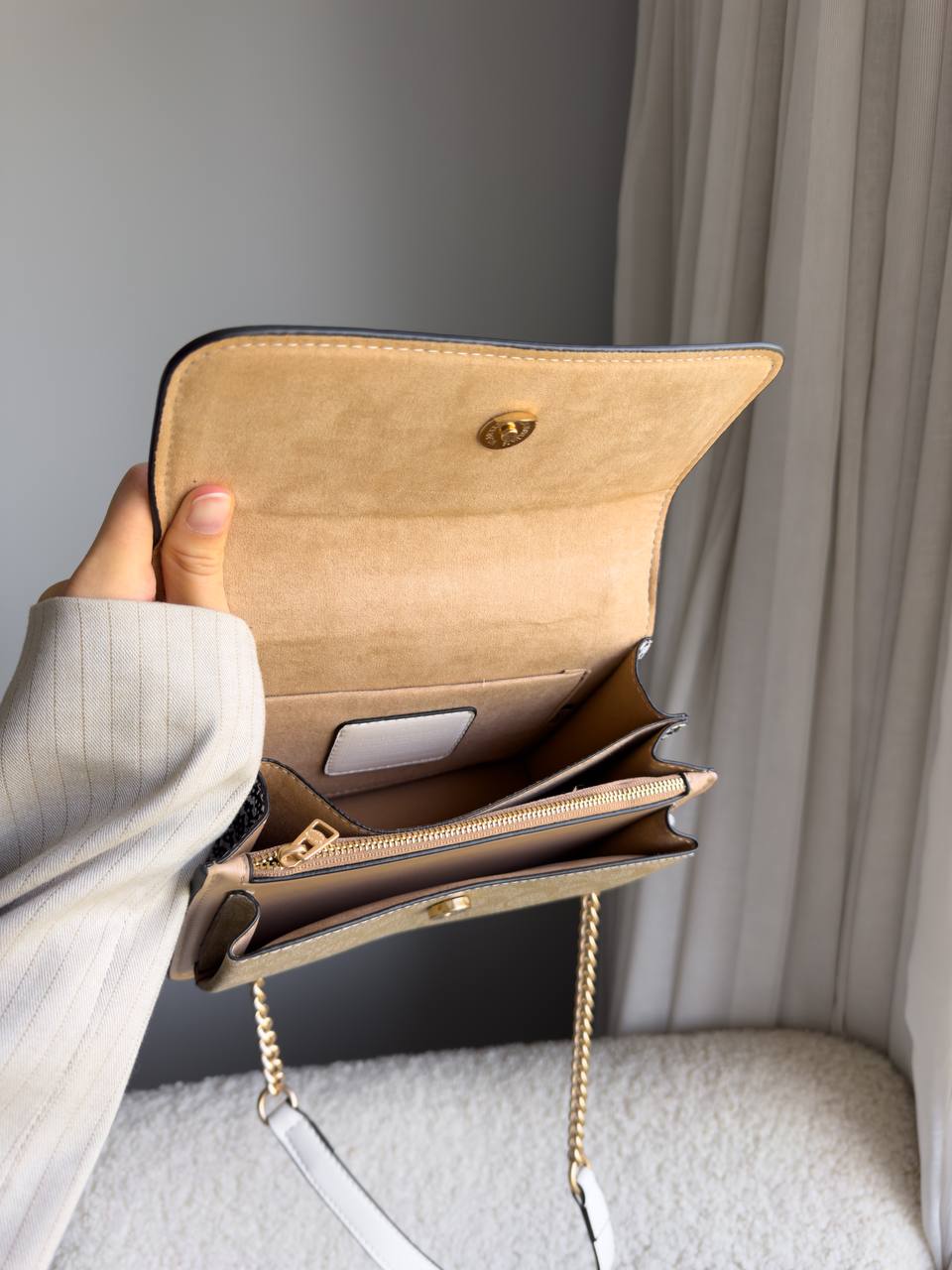 Coach Klare Crossbody Bag in Signature Canvas Khaki Multi - 11