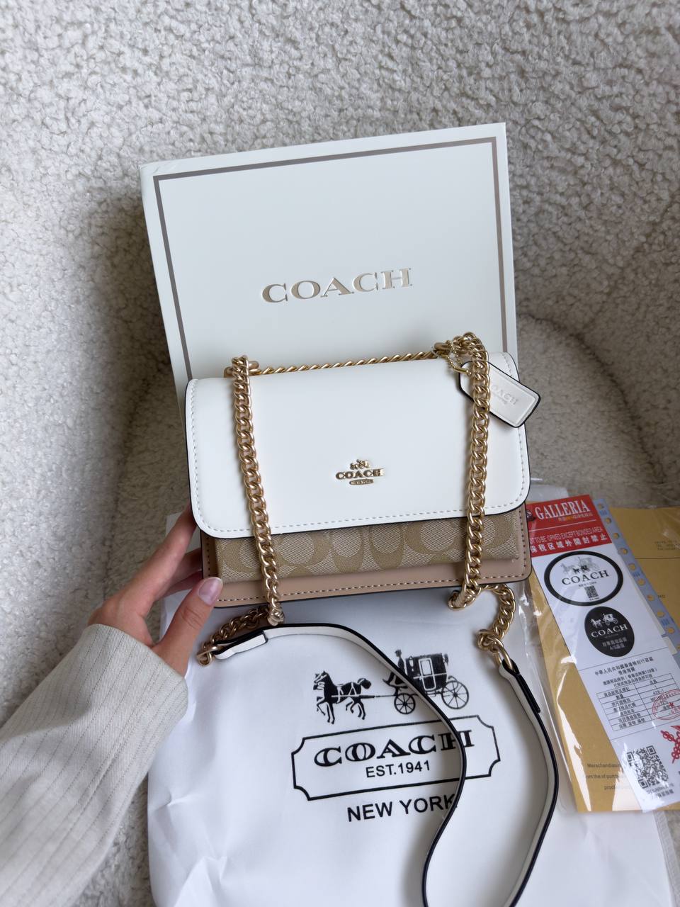 Coach Klare Crossbody Bag in Signature Canvas Khaki Multi - 2