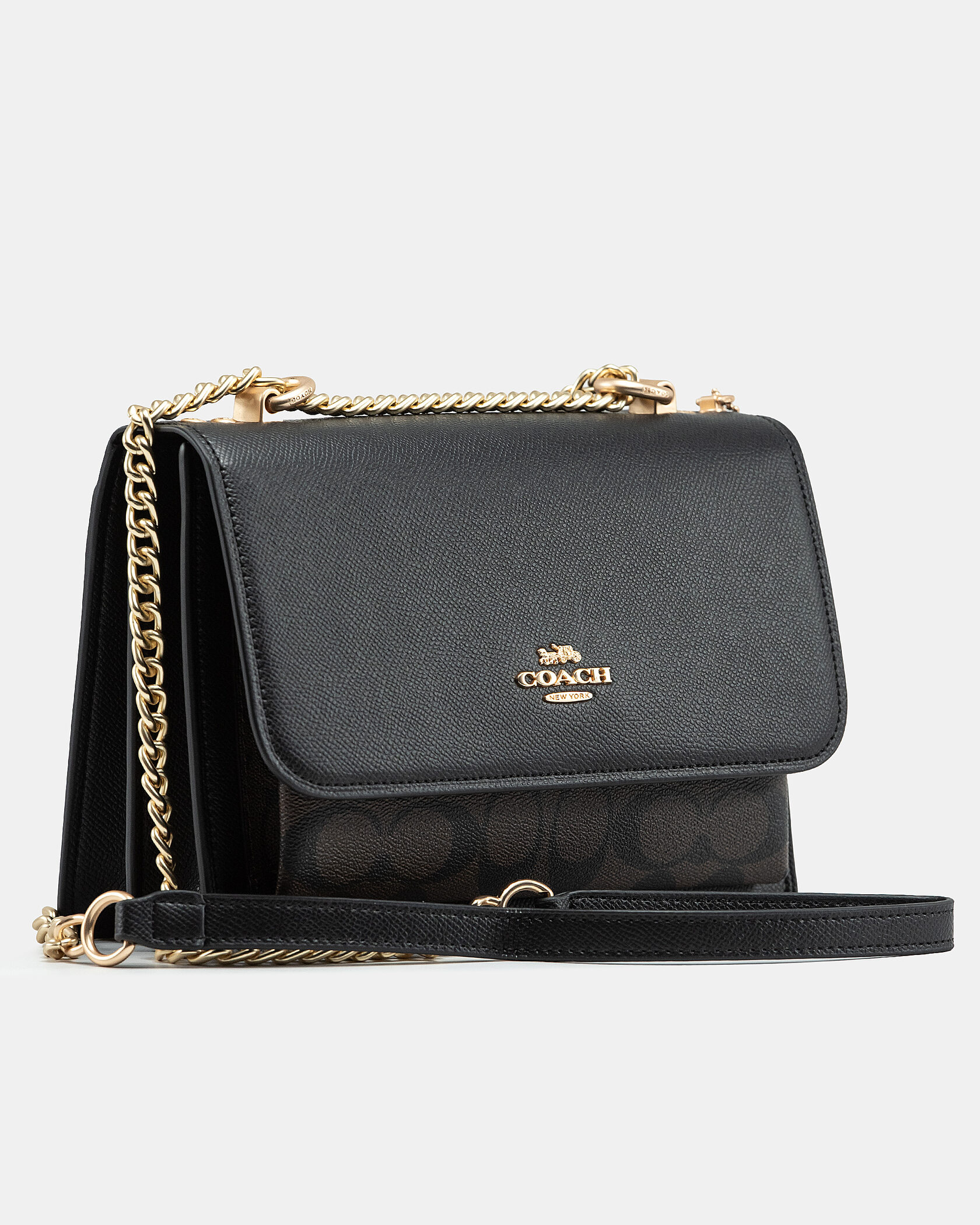 Coach Klare Small Crossbody Bag in Signature Canvas Black - 5