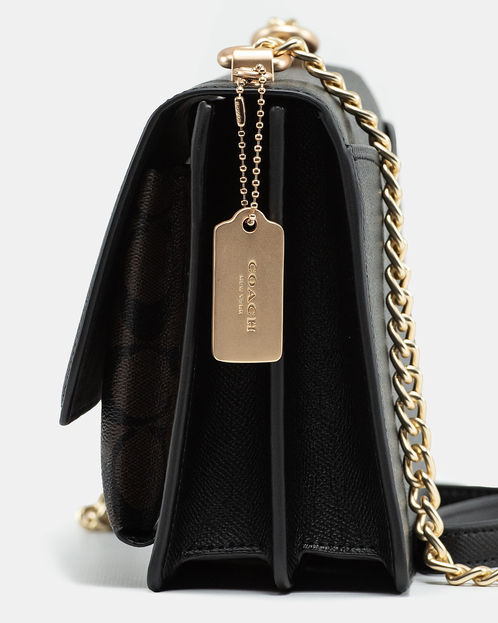 Coach Klare Small Crossbody Bag in Signature Canvas Black - 6