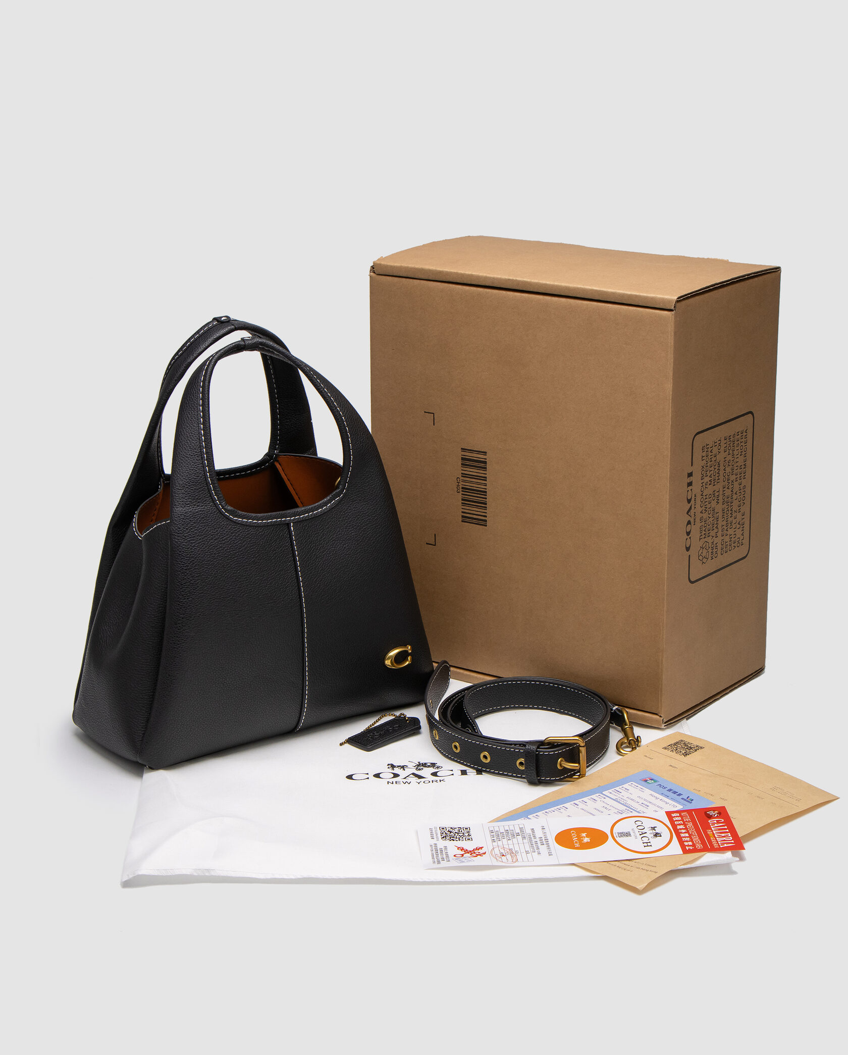 Coach Lana Shoulder Bag 25 Black - 2