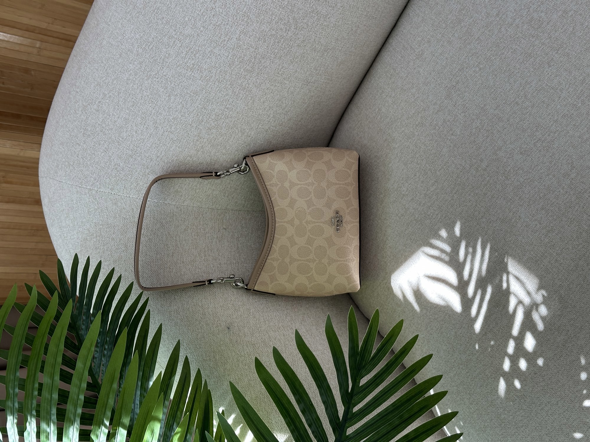 Coach Laurel Small Shoulder Bag In Signature Canvas - 13
