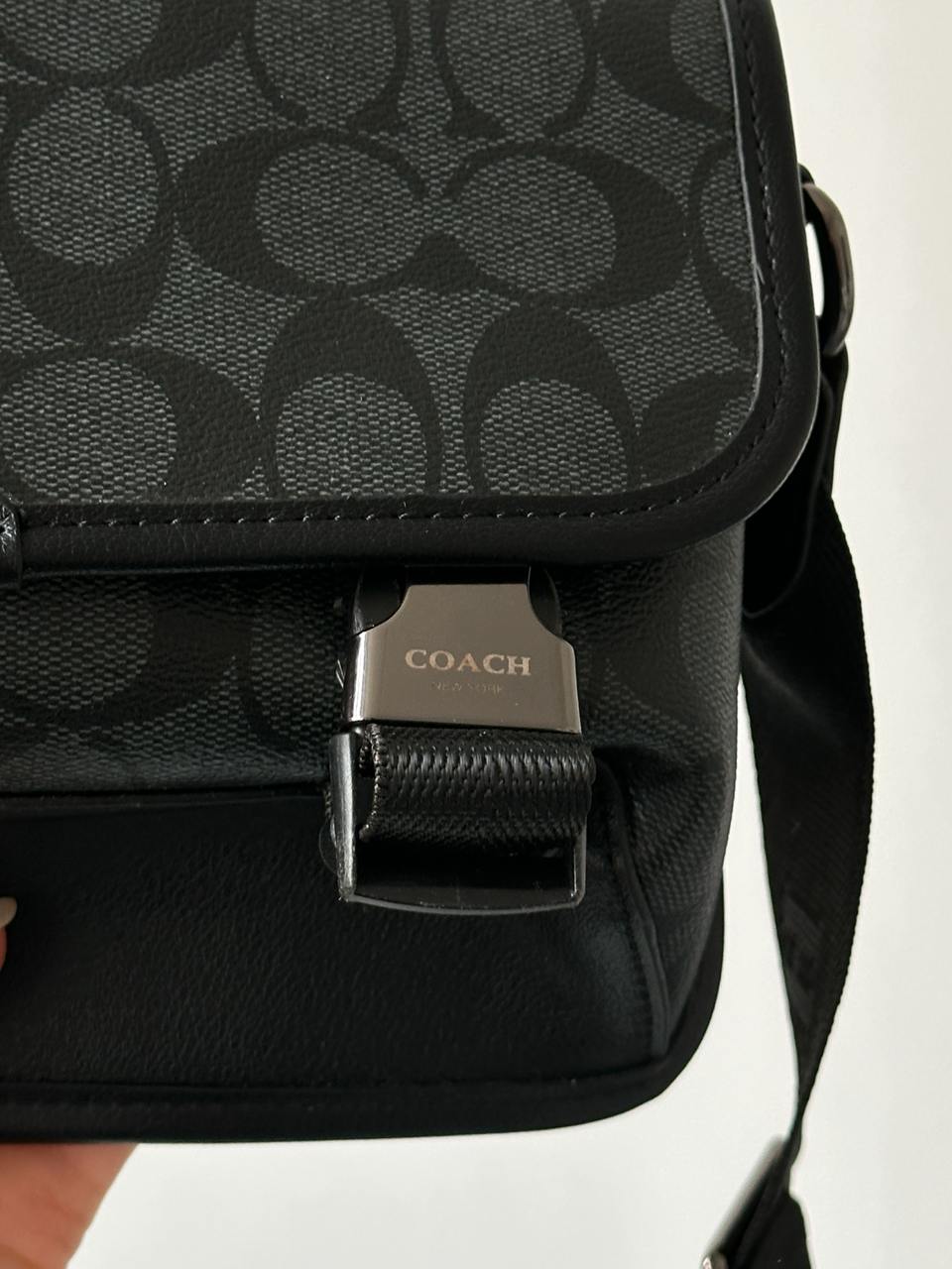 Coach League Hybrid Crossbody In Signature Jacquard Black - 6
