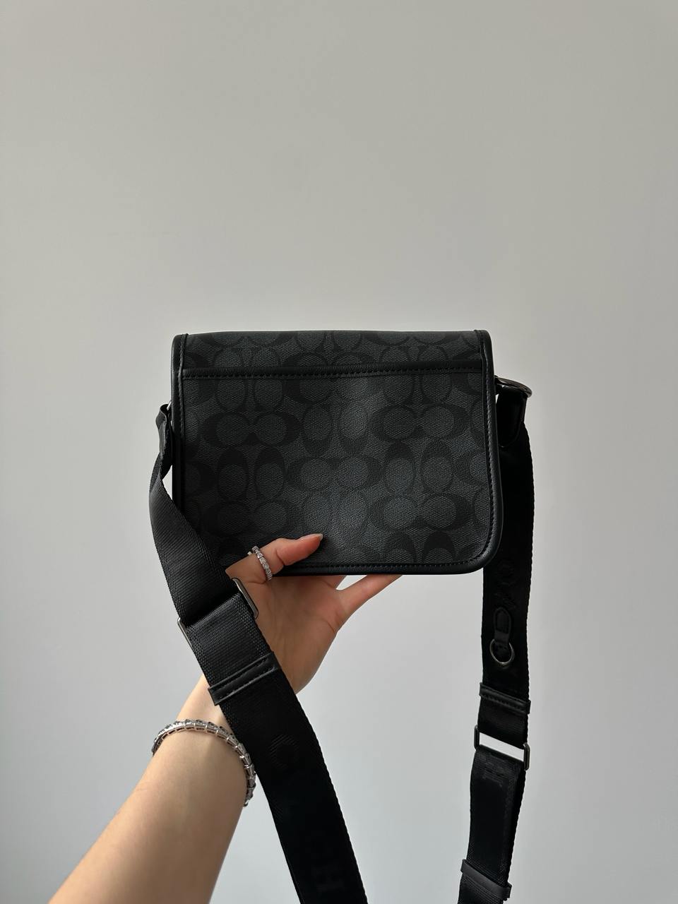 Coach League Hybrid Crossbody In Signature Jacquard Black - 7