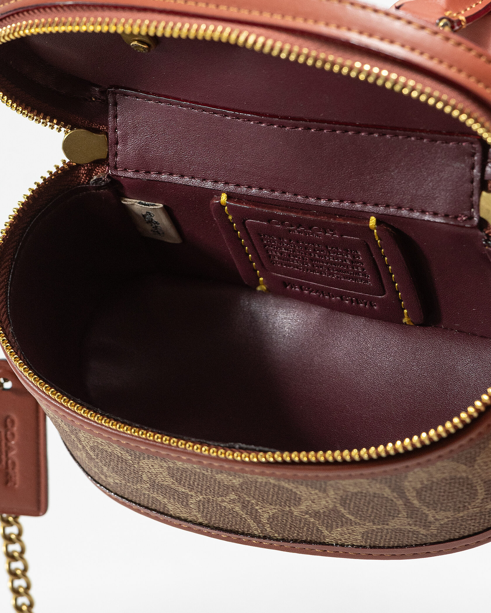 Coach Micro Dreamer Crossbody Bag in Signature Canvas Tan/Brown - 13