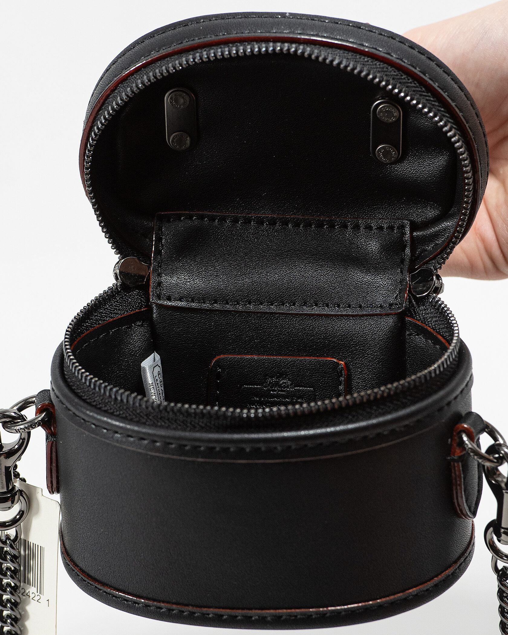 Coach Micro Trail Bag in Black Leather - 11