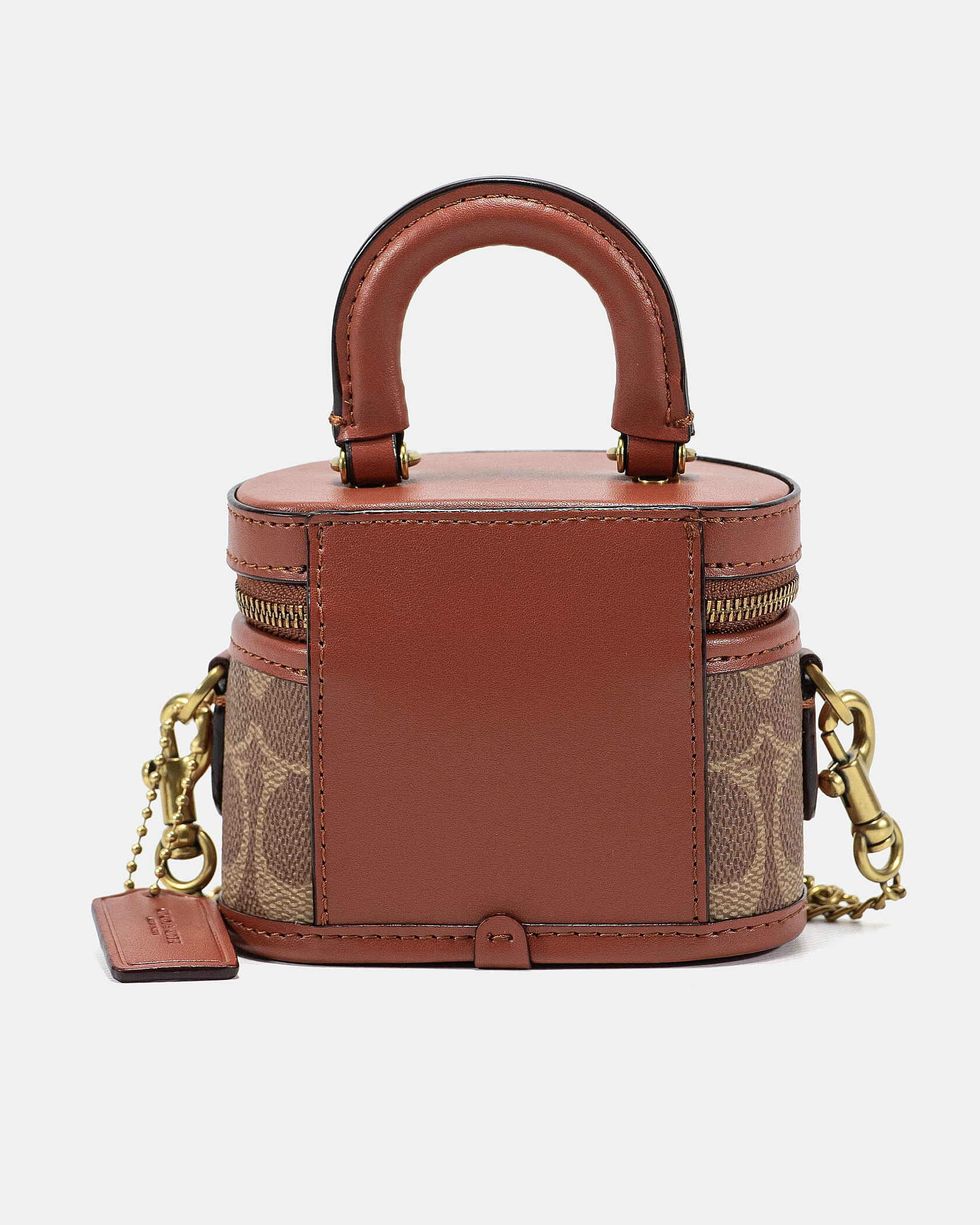 Coach Micro Trail Bag in Signature Canvas Tan/Brown - 7