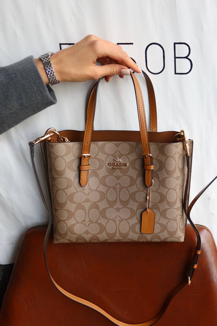 Coach Mini City Zip Tote In Signature Canvas - 2