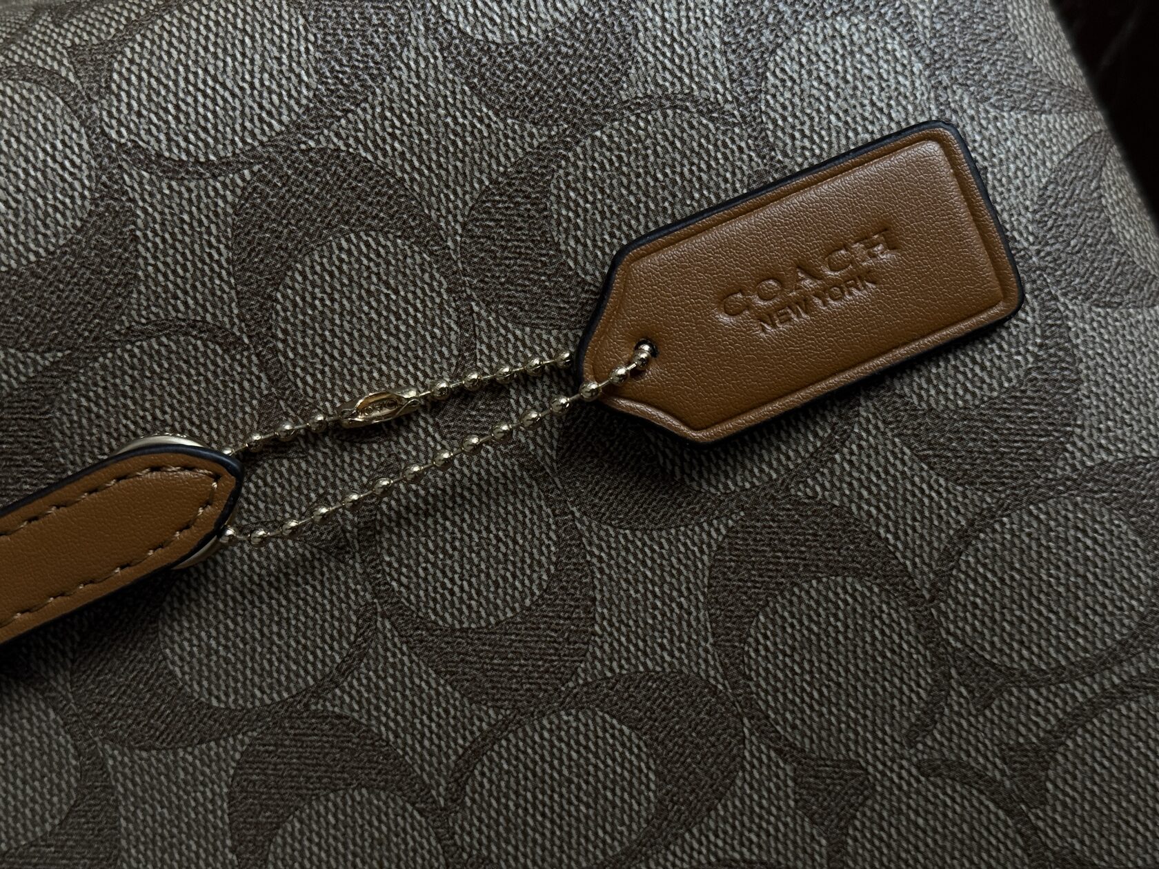 Coach Mini City Zip Tote In Signature Canvas - 6