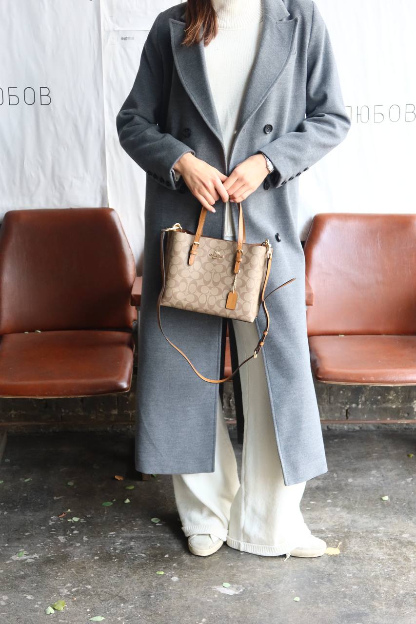 Coach Mini City Zip Tote In Signature Canvas - 9