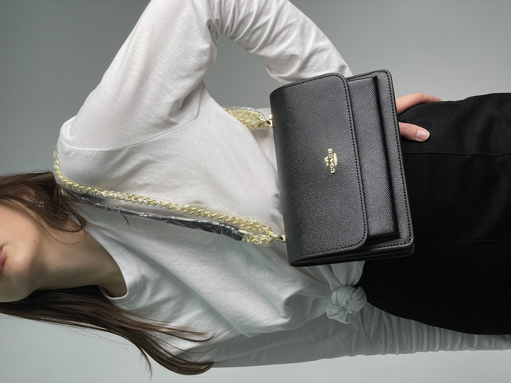 Coach Mini Klare Crossbody Black/Gold - 10