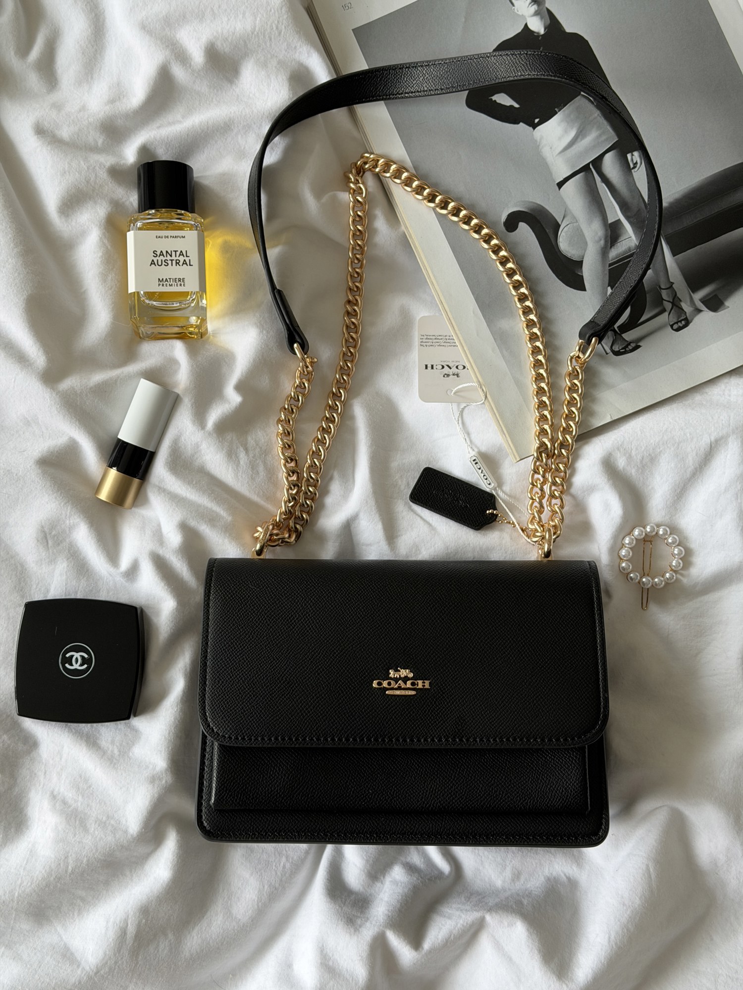 Coach Mini Klare Crossbody Black/Gold (магнітна коробка) - 5