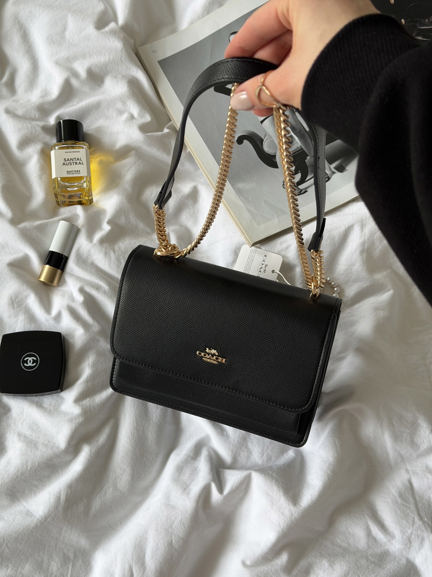 Coach Mini Klare Crossbody Black/Gold (магнітна коробка) - 6