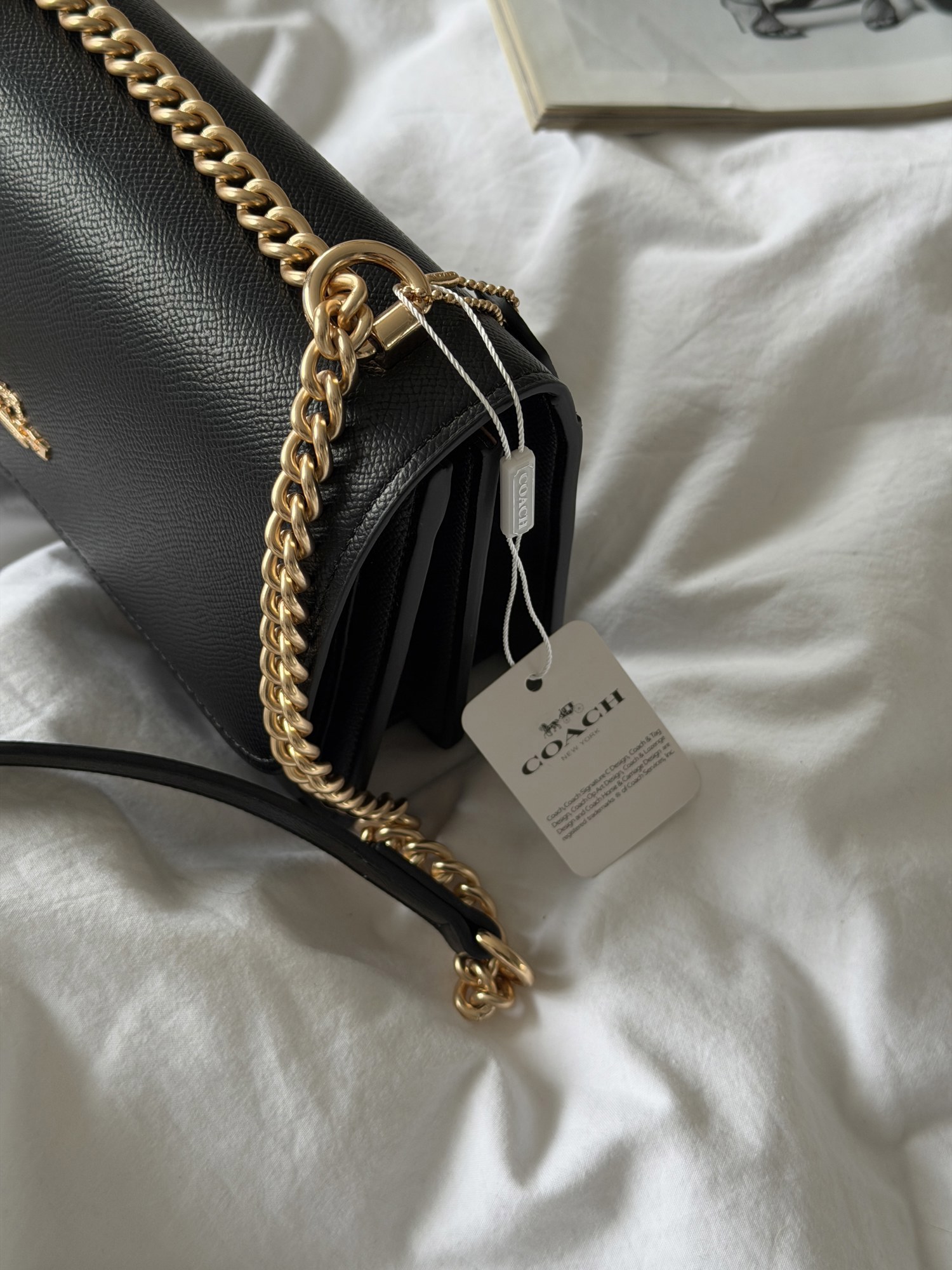 Coach Mini Klare Crossbody Black/Gold (магнітна коробка) - 11