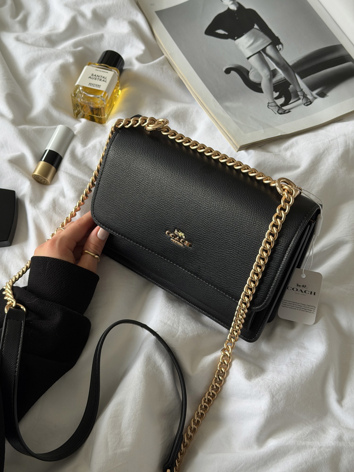Coach Mini Klare Crossbody Black/Gold (магнітна коробка) - 14