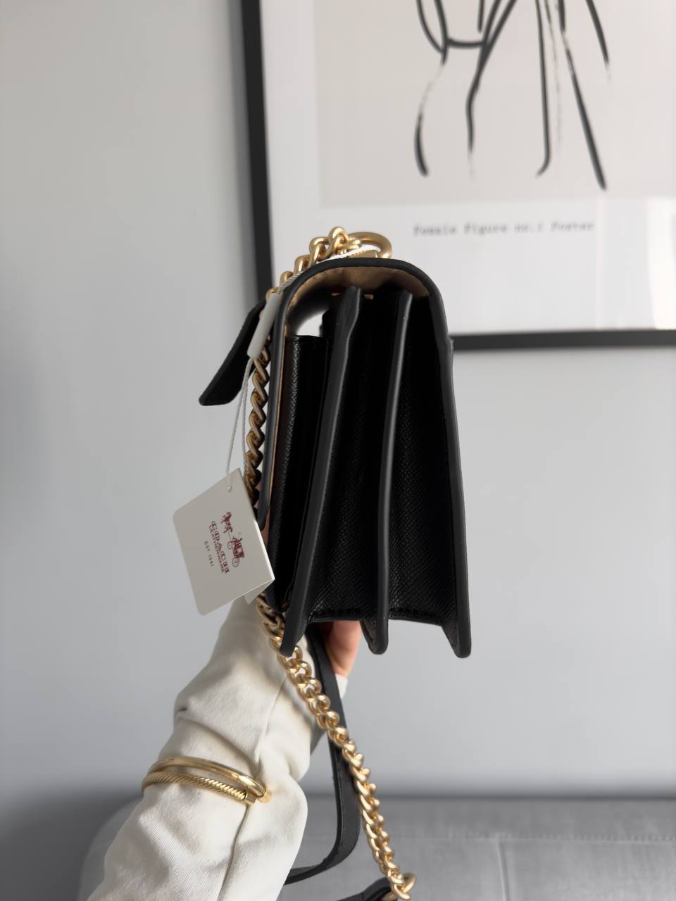 Coach Mini Klare Crossbody Black/Gold - 15