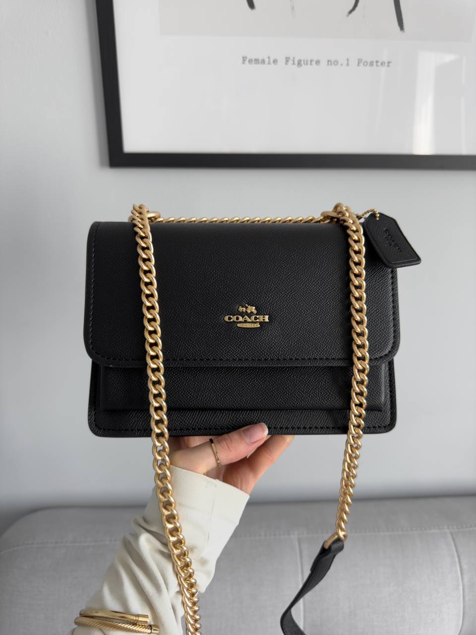 Coach Mini Klare Crossbody Black/Gold - 3