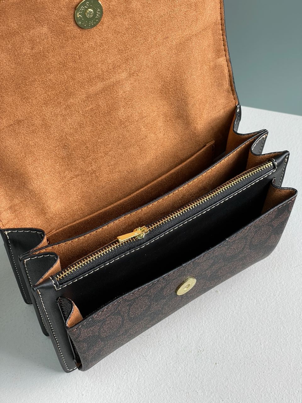 Coach Mini Klare Crossbody in Signature Canvas Beige/Brown - 13