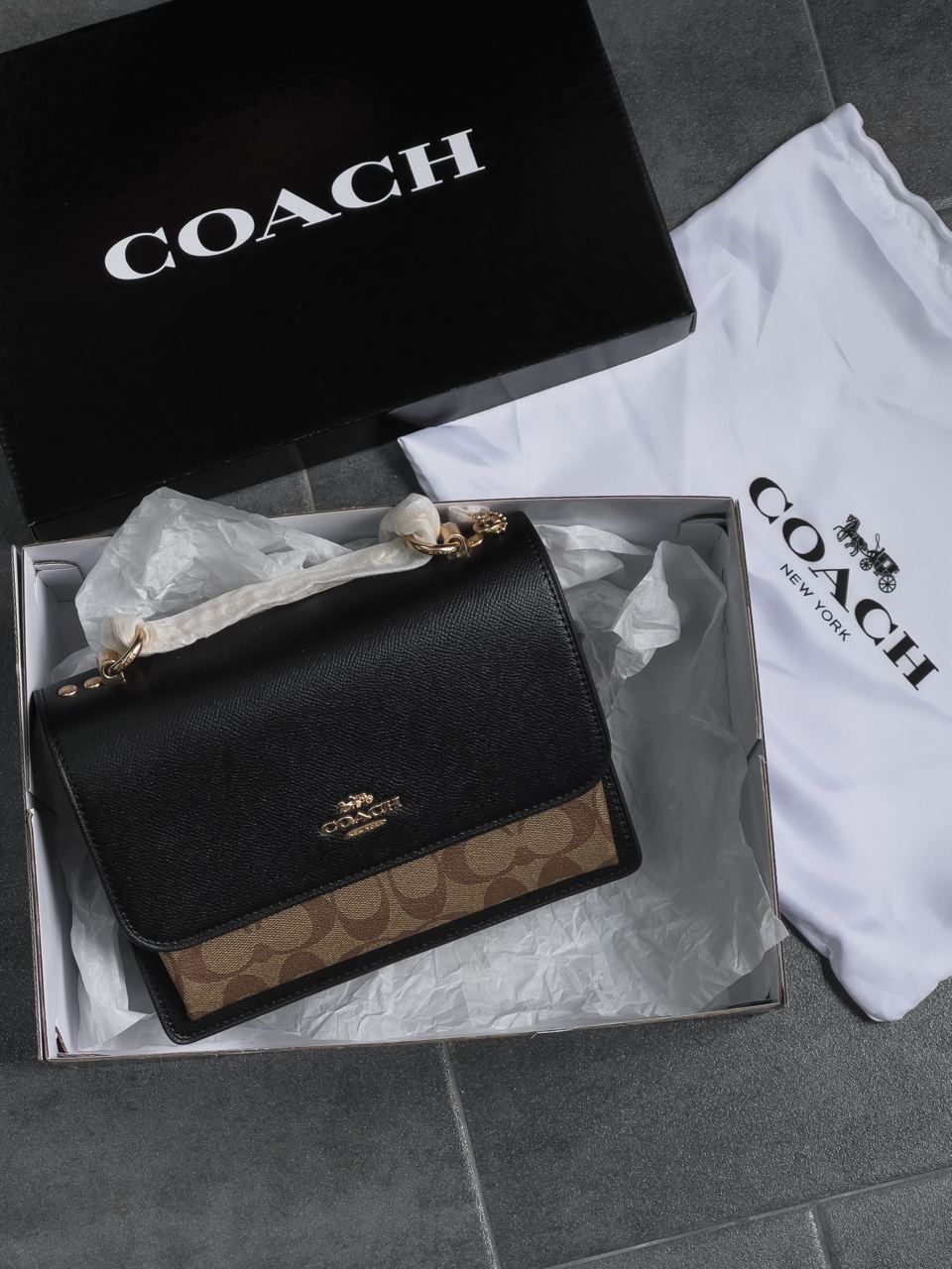 Coach Mini Klare Crossbody In Signature Canvas Brown - 2