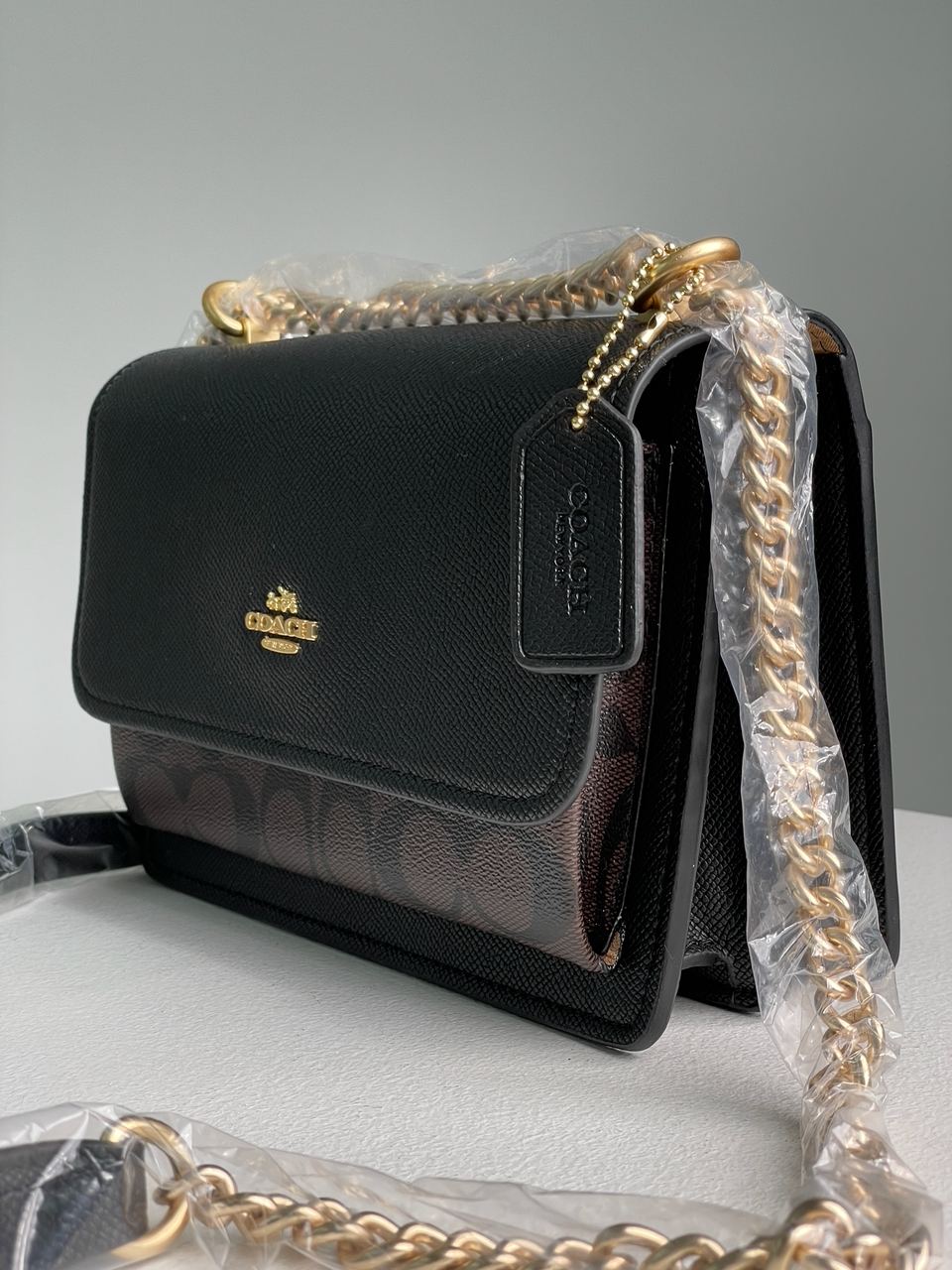 Coach Mini Klare Crossbody in Signature Canvas Brown - 14