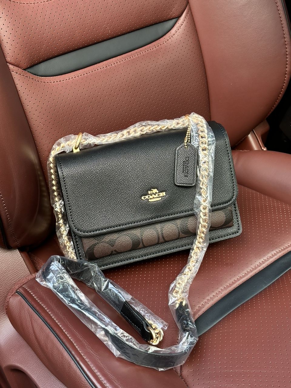 Coach Mini Klare Crossbody in Signature Canvas Brown - 3