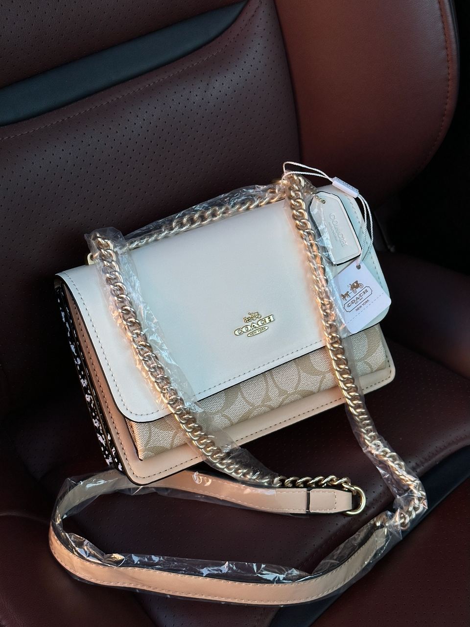Coach Mini Klare Crossbody in Signature Canvas in Light Khaki/Snake - 3