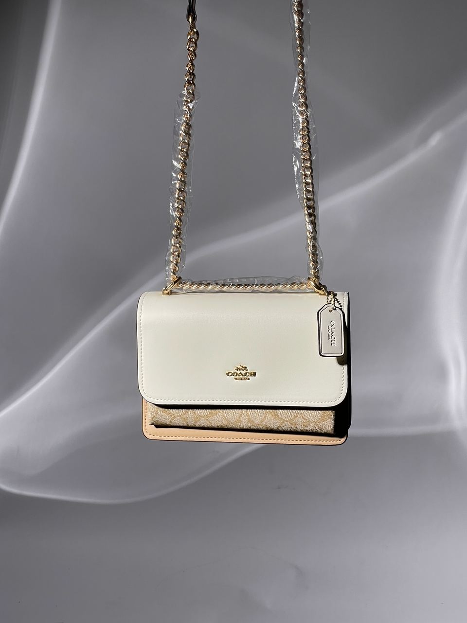 Coach Mini Klare Crossbody in Signature Canvas in Light Khaki/Snake - 4