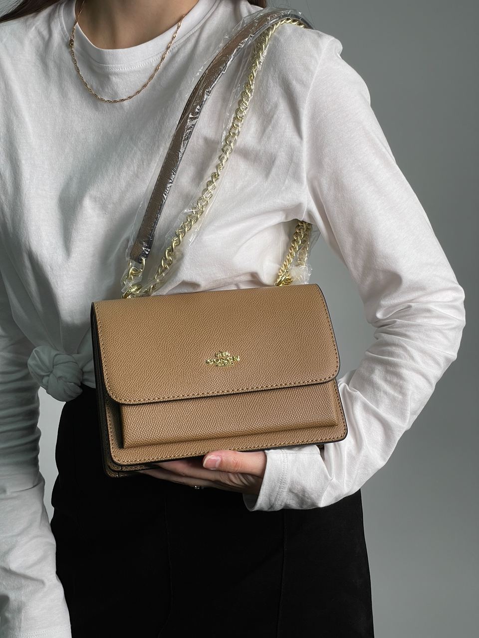 Coach Mini Klare Crossbody in Signature Canvas Total Beige - 5