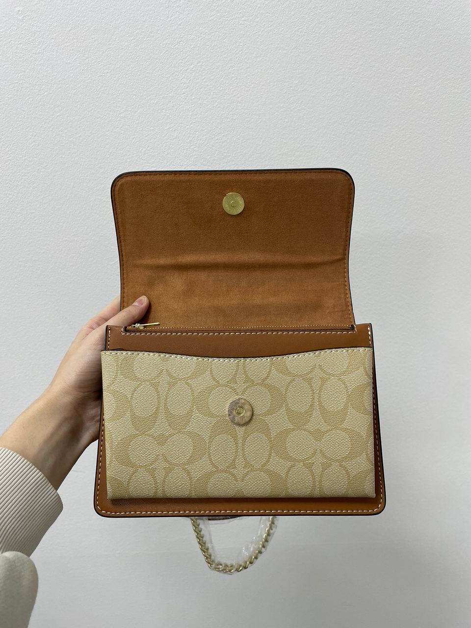 Coach Mini Klare Crossbody in Signature Canvas White Cream - 19