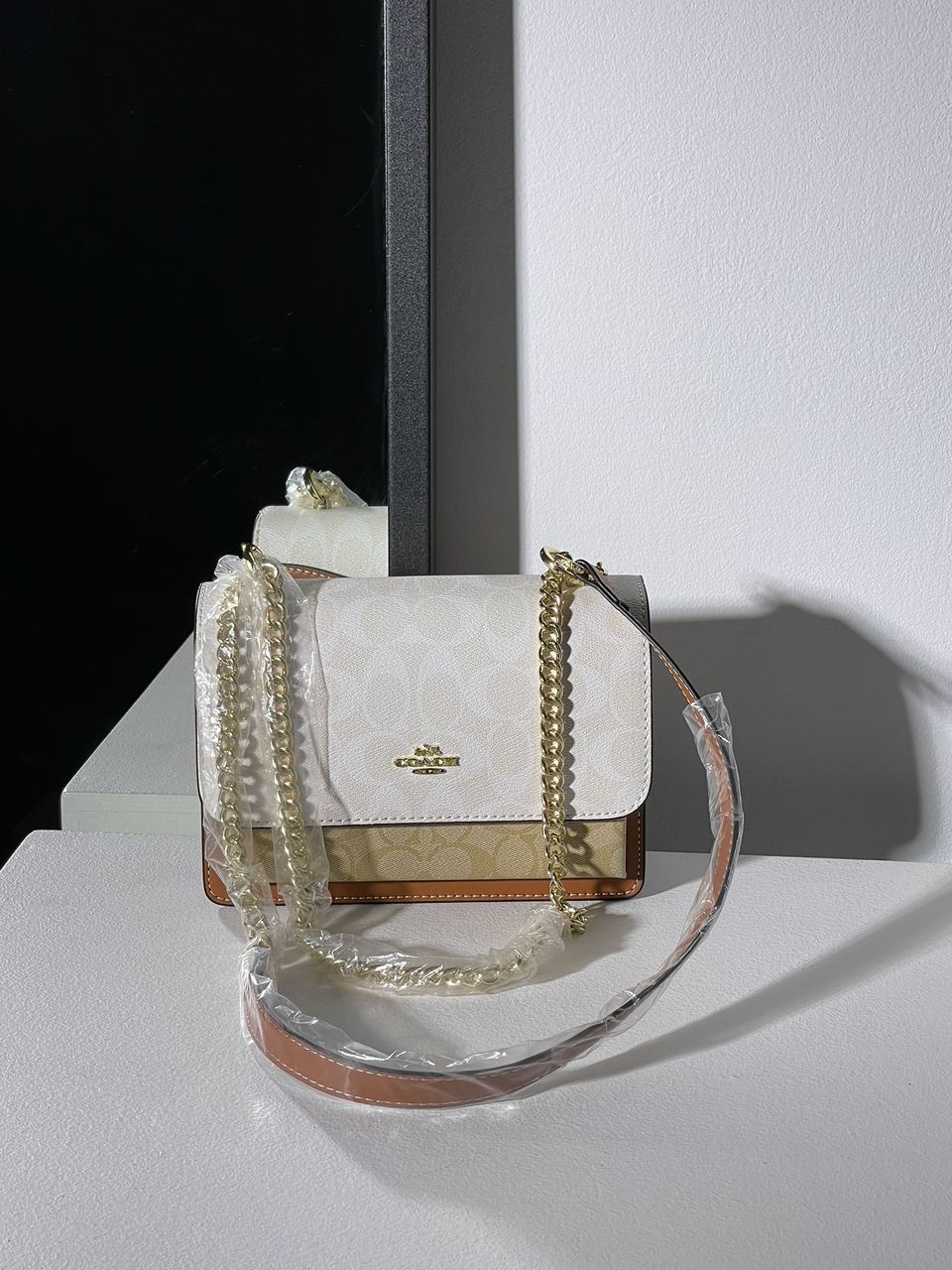 Coach Mini Klare Crossbody in Signature Canvas White Cream - 3