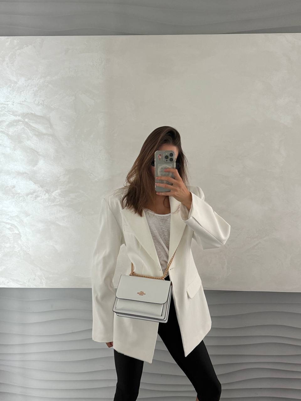 Coach Mini Klare Crossbody in Signature Canvas White/Gold - 3